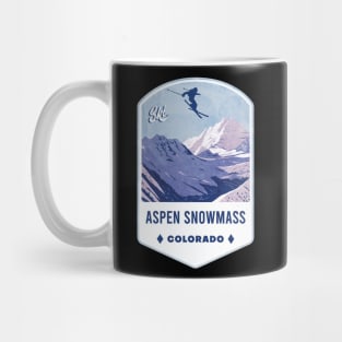 Aspen Snowmass Colorado Ski Badge Mug